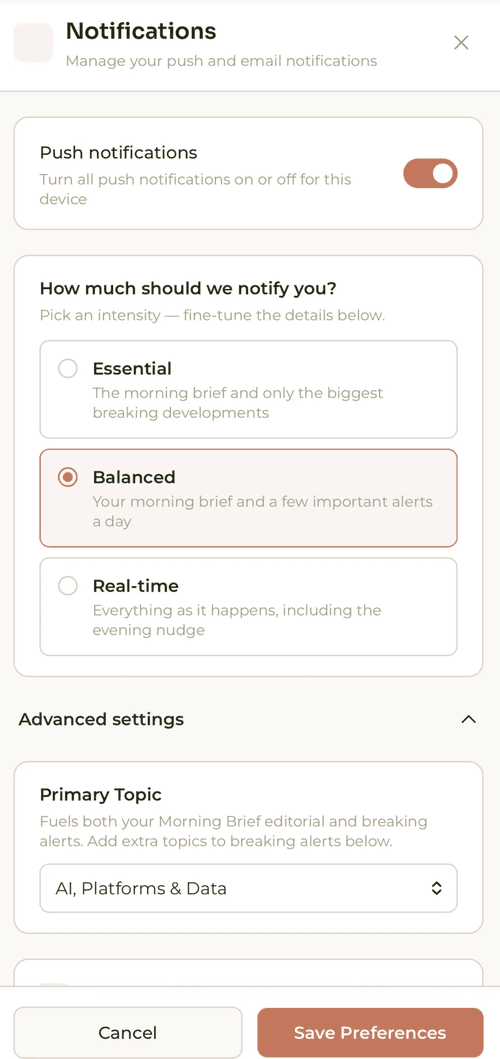 Alerts on your terms